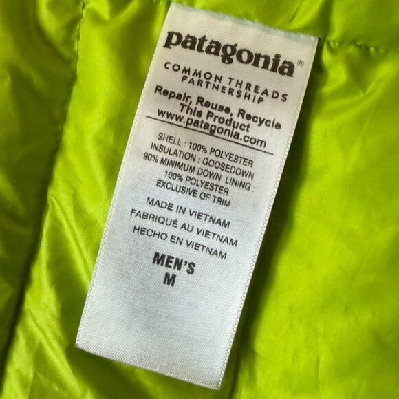 Green Patagonia Down Sweater Vest Size M, 9/10 condition - Picture 12 of 15